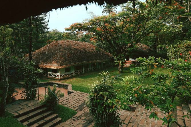 Set in tranquil gardens