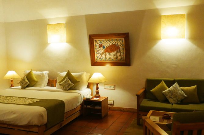Airy cottage rooms