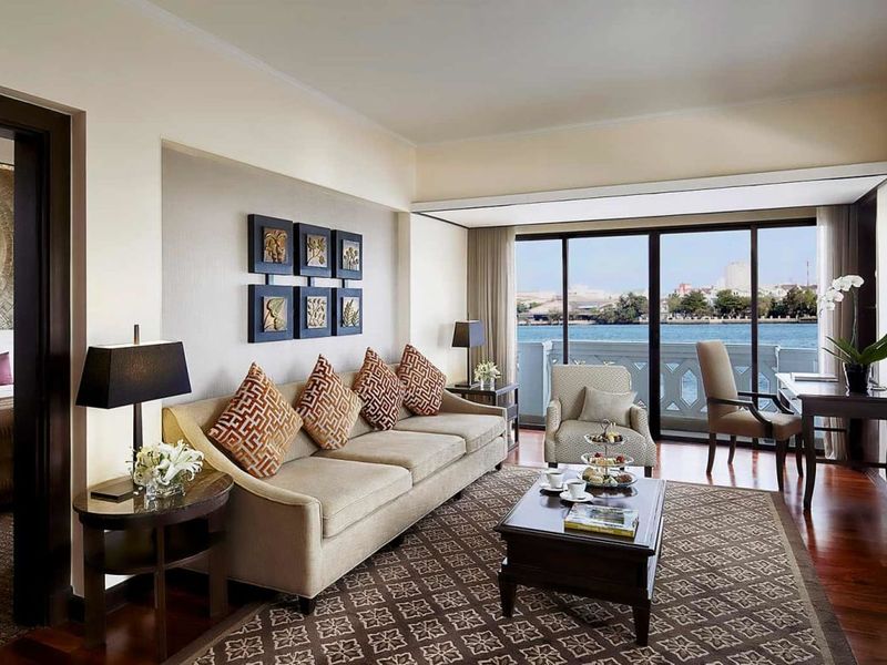 Suite overlooking the river at Anantara Riverside