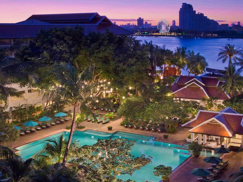 Aerial view of Anantara Riverside
