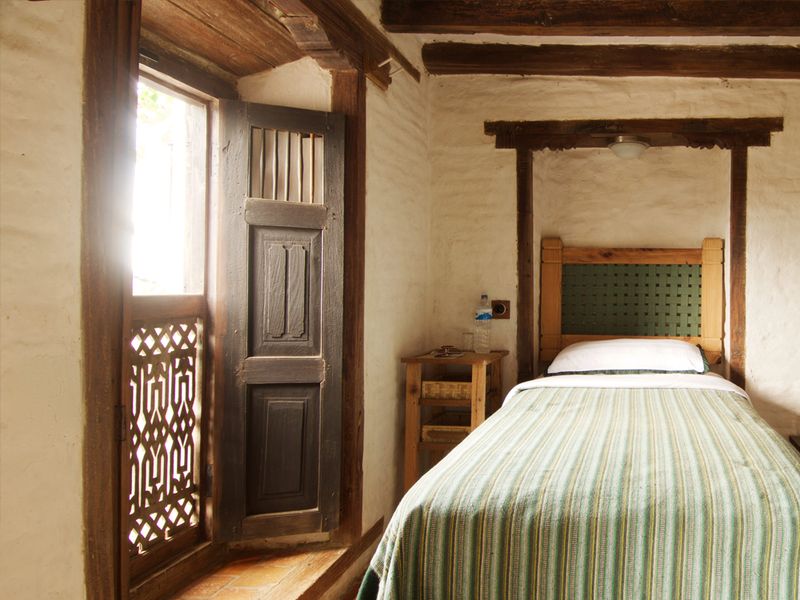 Traditional bedroom at The Old Inn