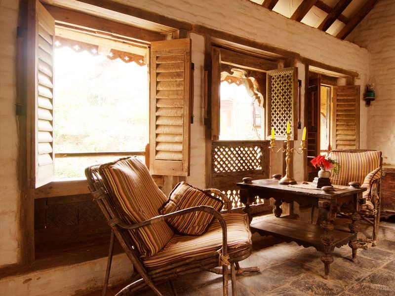 Seating area for relaxing at The Old Inn