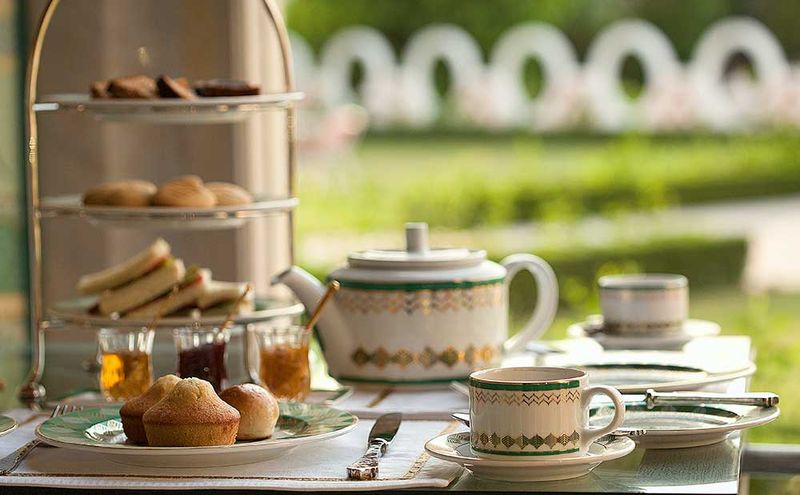 Afternoon tea on the terrace