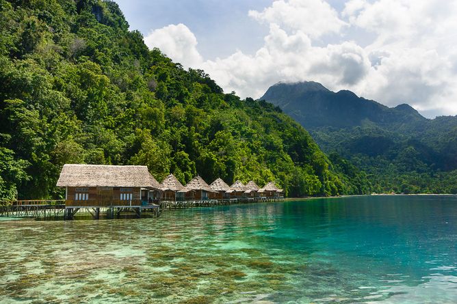 Overwater bungalows