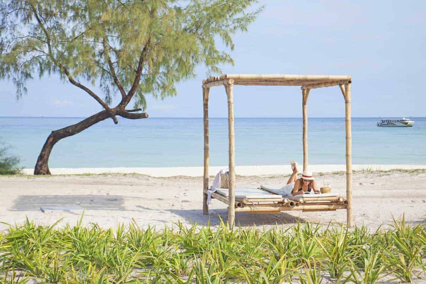 Beach loungers at Royal Sands