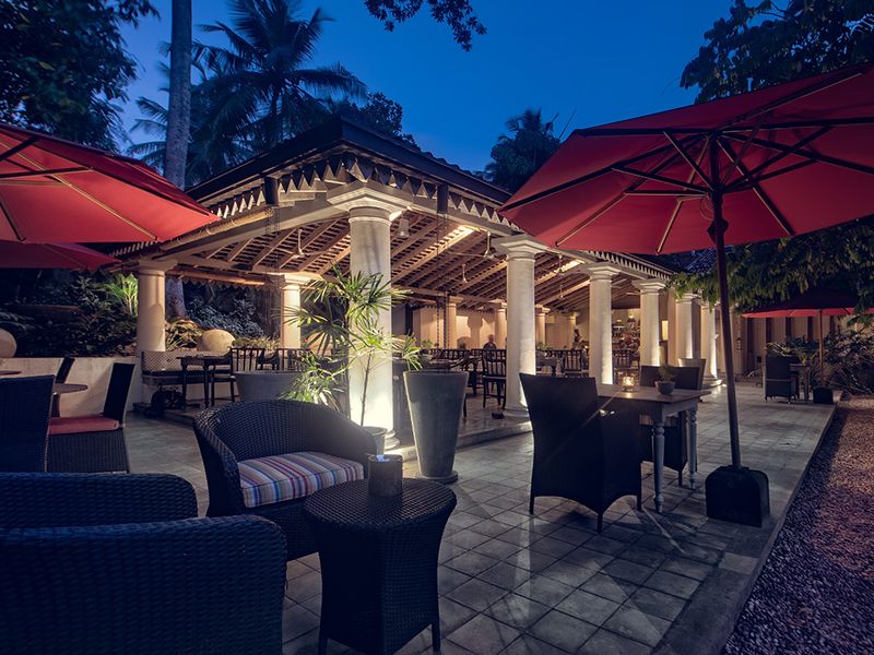 Restaurant at night at The Wallawwa