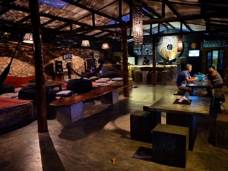 Bar and restaurant at Borderlands Camp