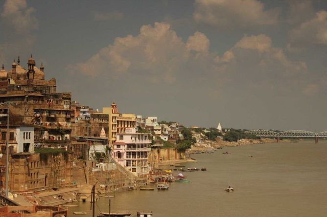 On the banks of the Ganges