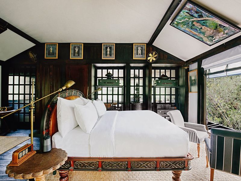 Double bedroom at veranda at Shinta Mani Wild