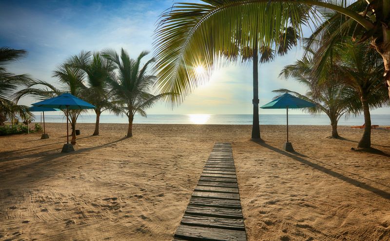 Private beach