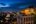 Rooftop bar at night at Hotel des Arts