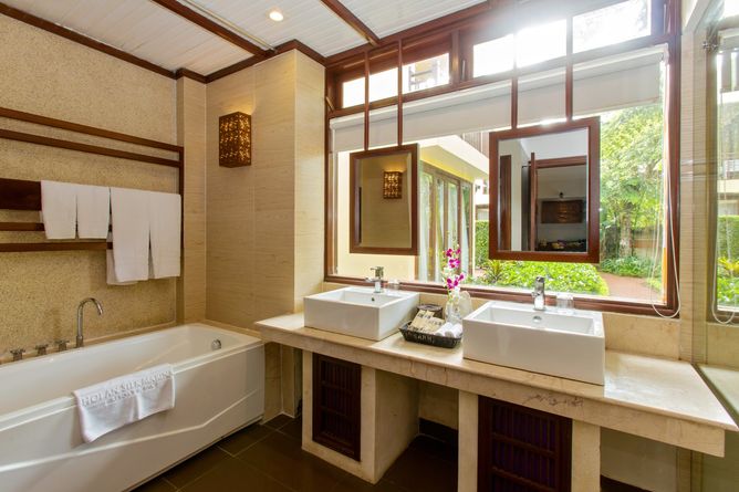 Bright bathrooms