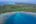 a aerial view of a tropical island