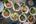 a table with bowls of food