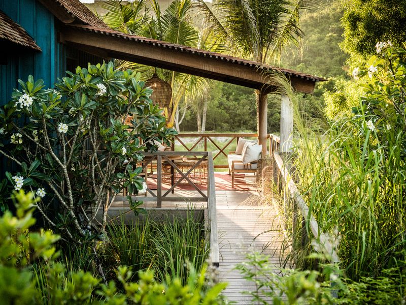 Seating are on veranda at Zannier Bai San Ho