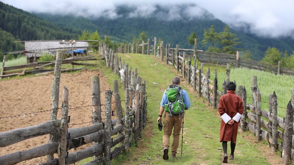 Trekking near Punakha, Bhutan