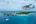 a plane flying over water
