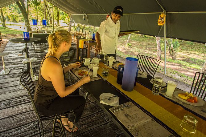 Dining tent