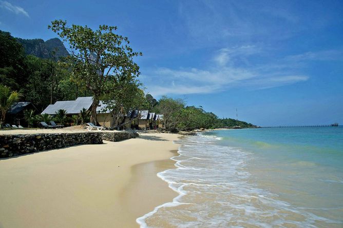 The beach