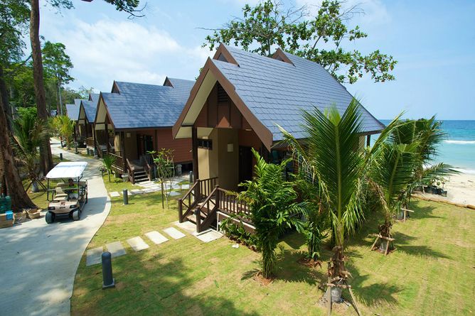 Beachfront villas