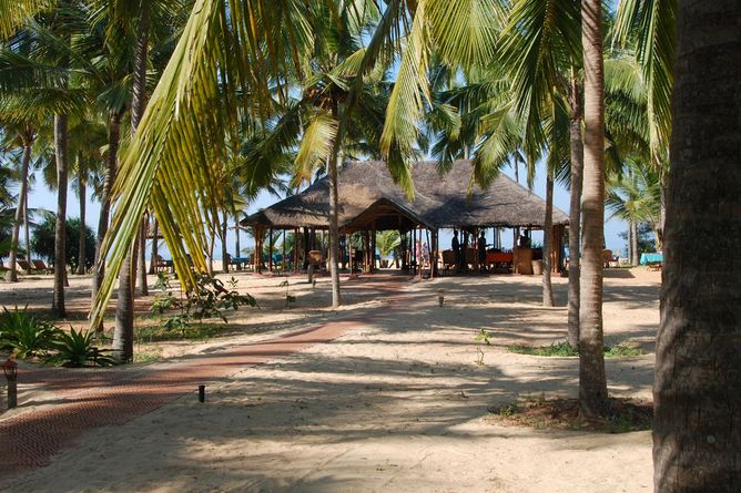 Seafood restaurant on the beach