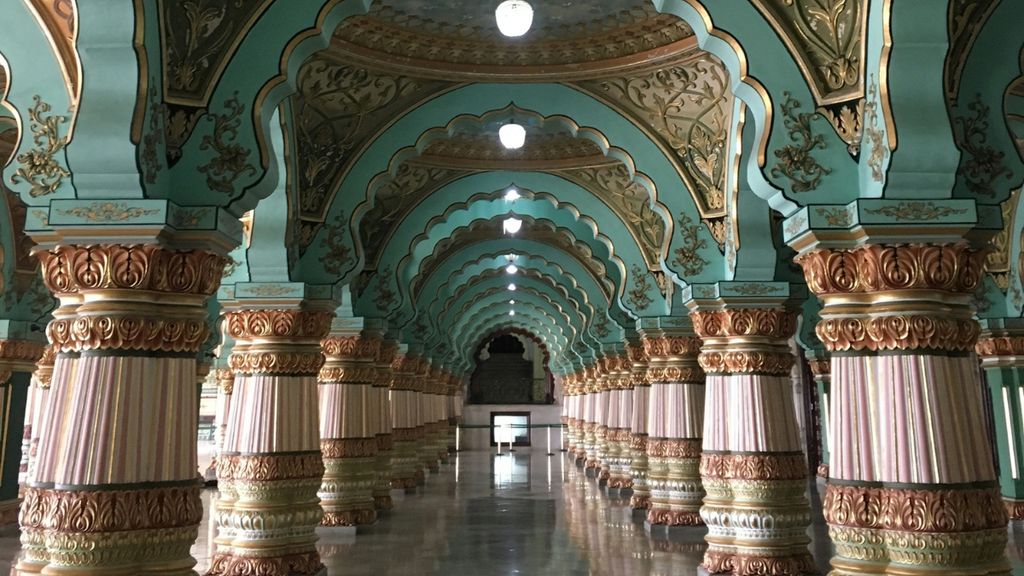 Mysore palace interior Karnataka