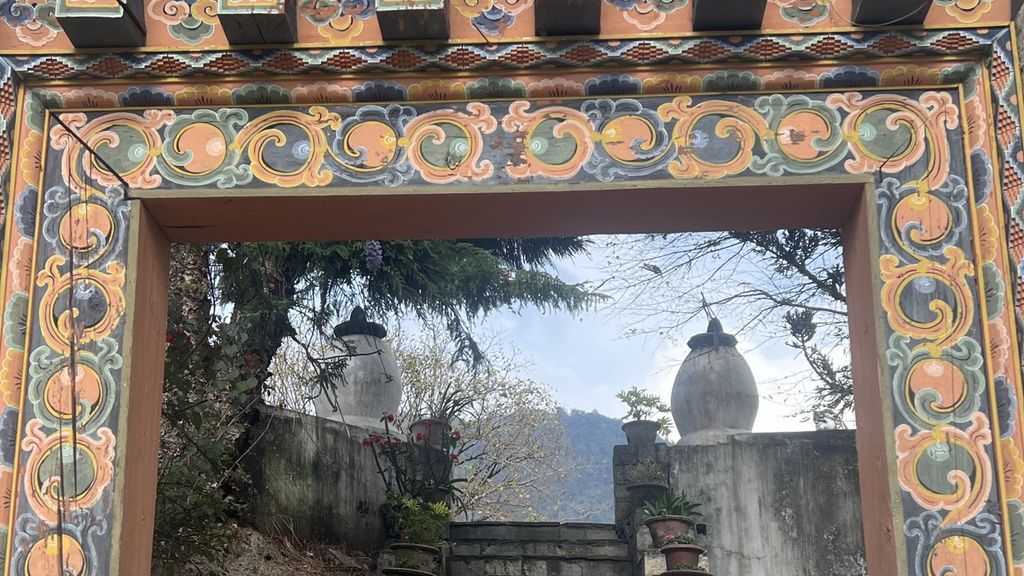 Temple doorway Bhutan