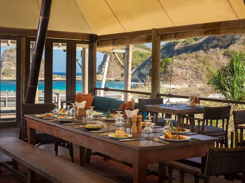 Restaurant at Jeeva Beloam Beach Camp Lombok Indonesia