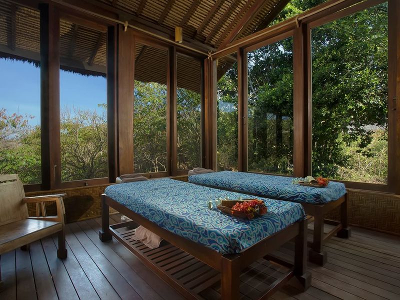 Spa treatment room at Jeeva Beloam Beach Camp Lombok Indonesia