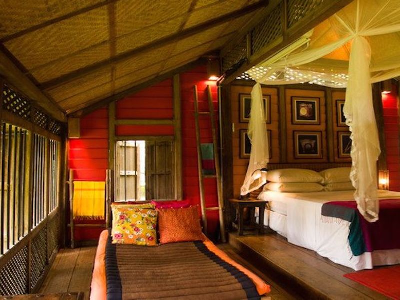 Malaysian textiles at Bon Ton Resort