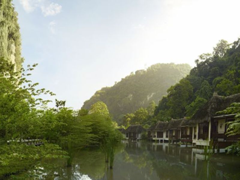 Villas over the water at The Banjaran Hot Springs Retreat