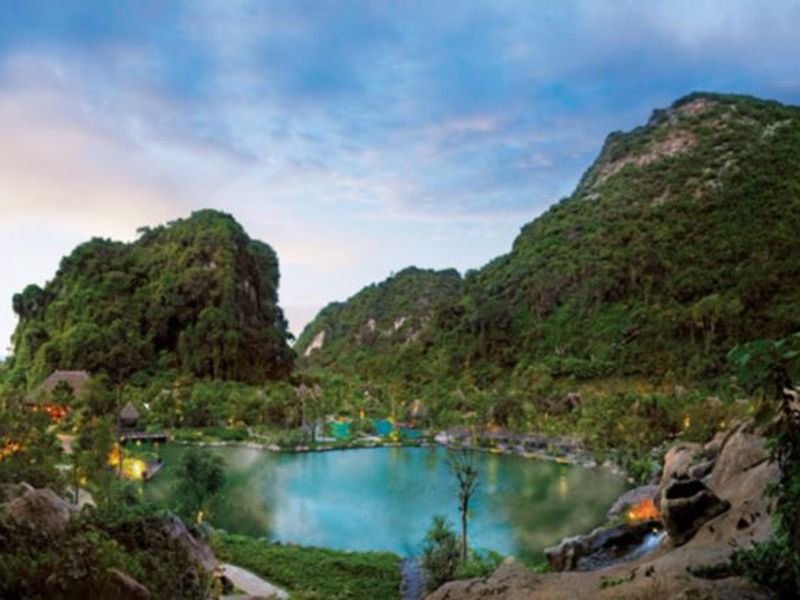View over at The Banjaran Hot Springs Retreat