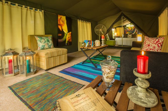 Elite tent interior