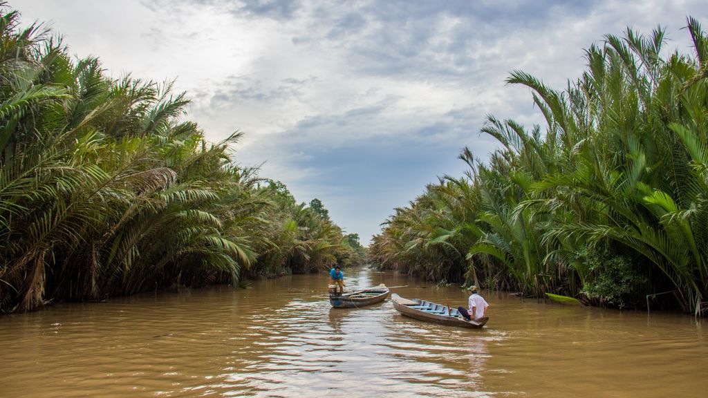Mekong Delta river boat