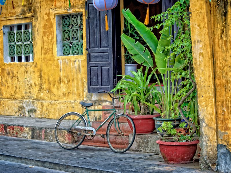 Bike and buildings Vietnam