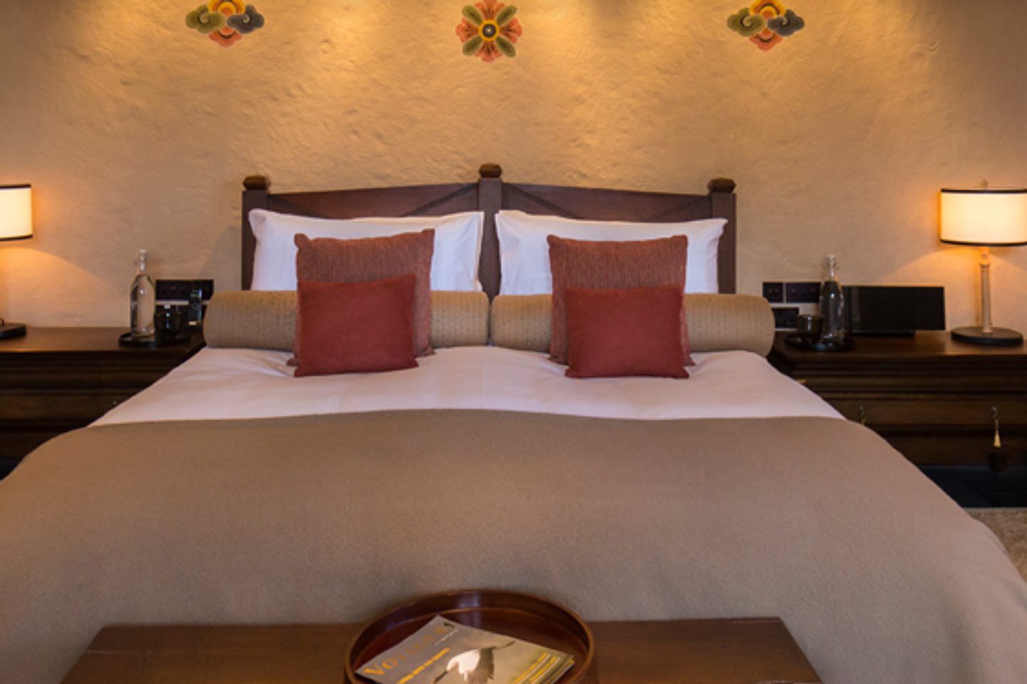 Double bed at Gangtey Lodge