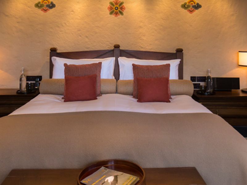 Double bed at Gangtey Lodge