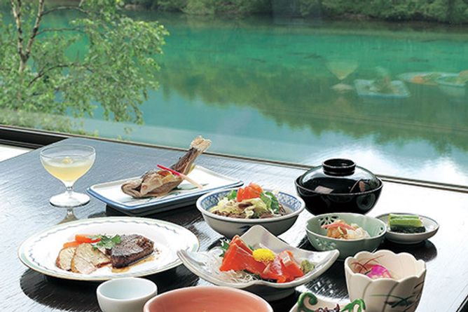 Selection of Japanese dishes