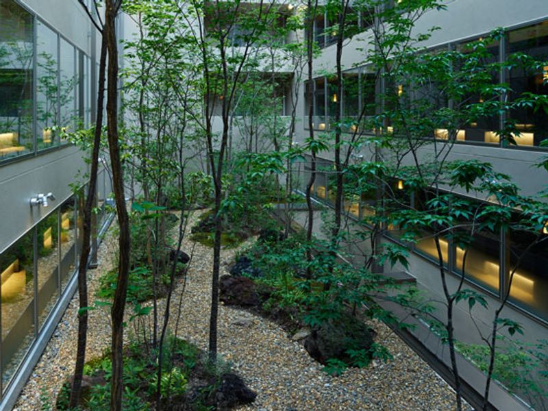 Japanese garden at The Celestine