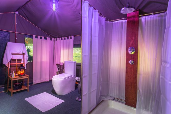 Tent bathroom