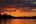 Sunset over the water in Borneo
