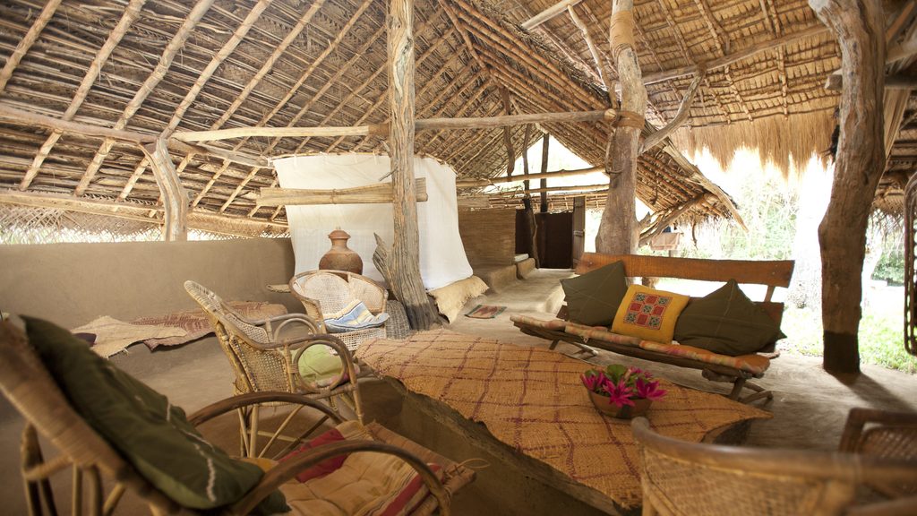 Interior of a Mudhouse hut in Sri Lanka