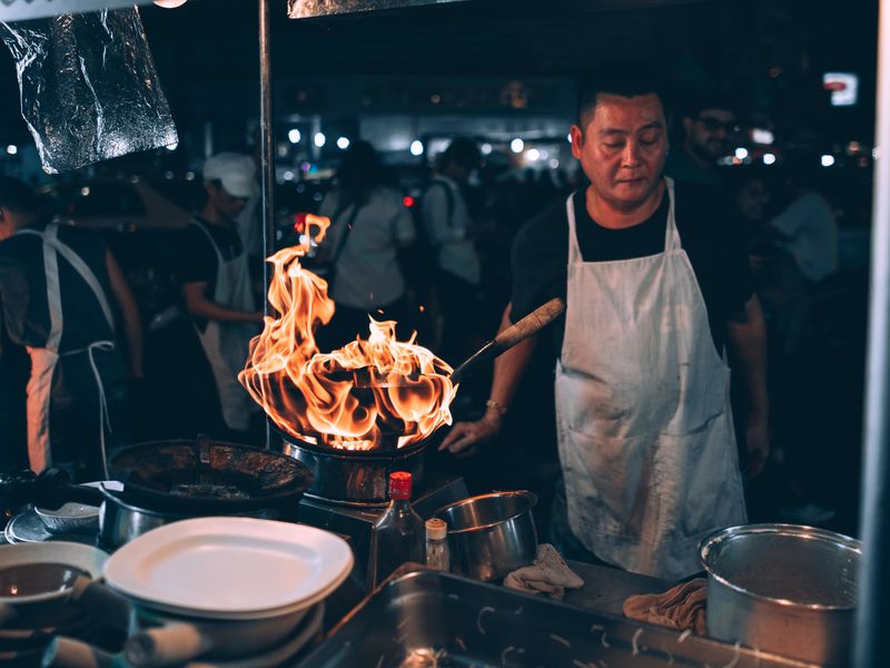 Bangkok street food stall