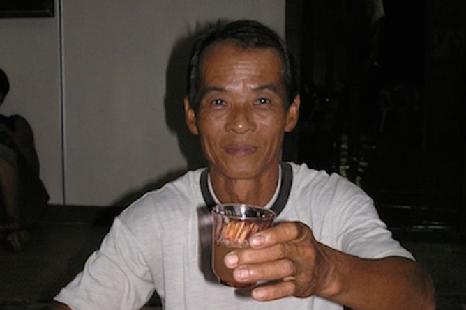 Traditional Iban hospitality