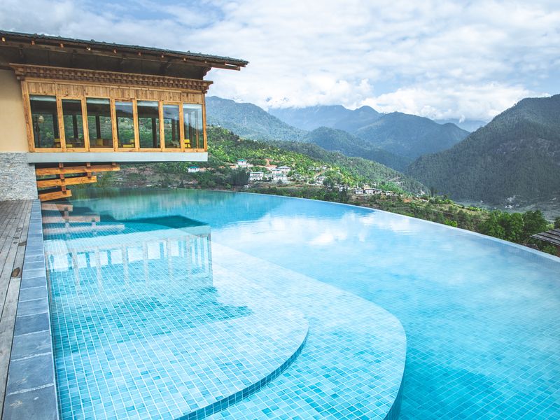 Pool at Six Senses Punakha