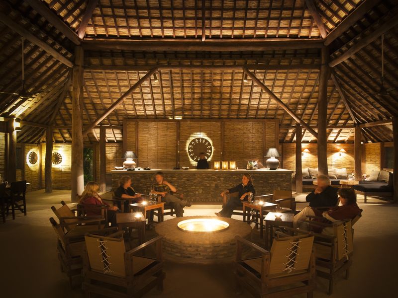 Relaxed evenings at Karnali Lodge