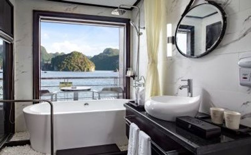 Spacious bathrooms