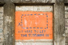 a sign on a wall