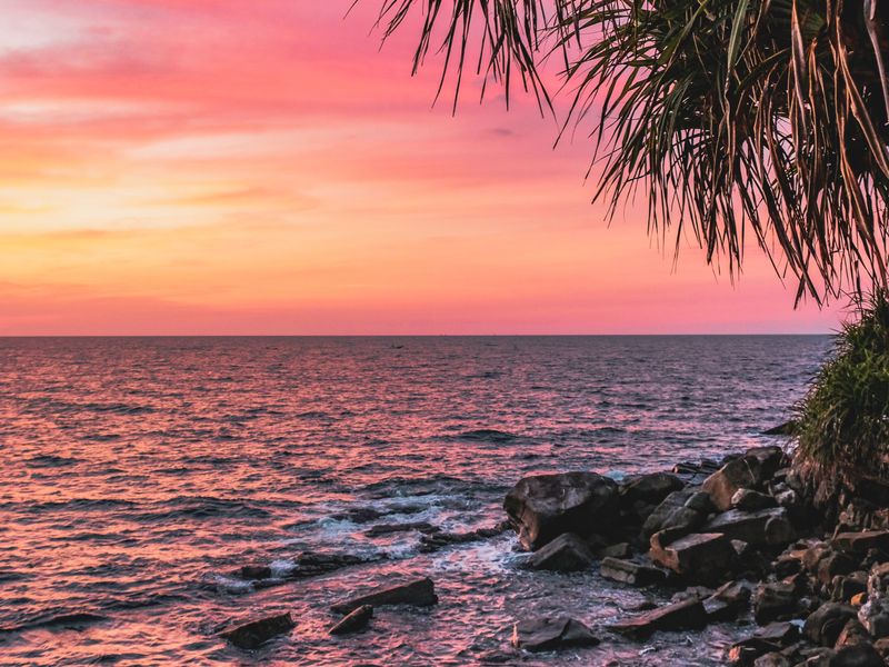 sunset on beach