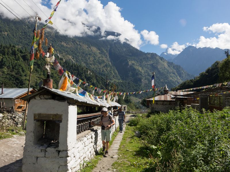 Nepal mountain village